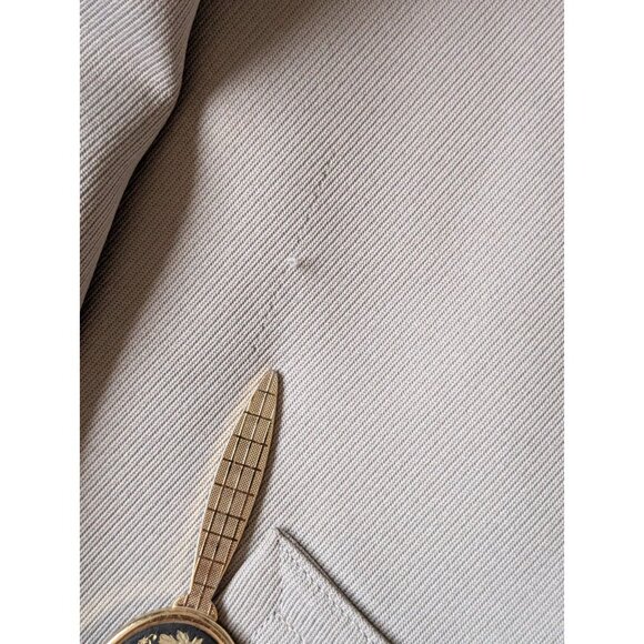 JCPenney Vintage 70s Classic Winter Overcoat Pile Lined Poly Twill 40 Reg. USA - Picture 9 of 10